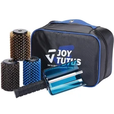 Ski Roto Brush Kit with Quick-Change Axle - 100mm Wide 3-Pack Professional Br...