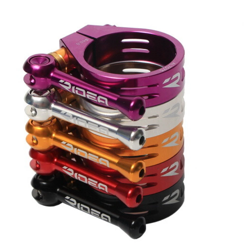 Braçadeira de liberação rápida tubo de cabeça QR de 40 mm trava titânio parafuso Ti para bicicleta Birdy - Imagem 2 de 4