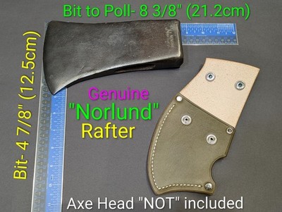 Genuine Norlund 5lb. Rafter Axe Custom Handmade Leather Axe Mask ''Only'' Read Des