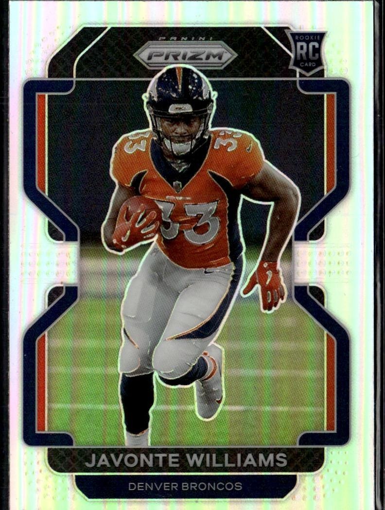 2021 Panini Prizm #V-345 Javonte Williams Rookie Variations Prizm Silver
