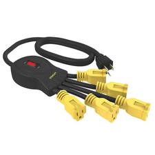 Stanley W31500 Powersquid 5-Outlet Multiplier With 3-Ft. Cord
