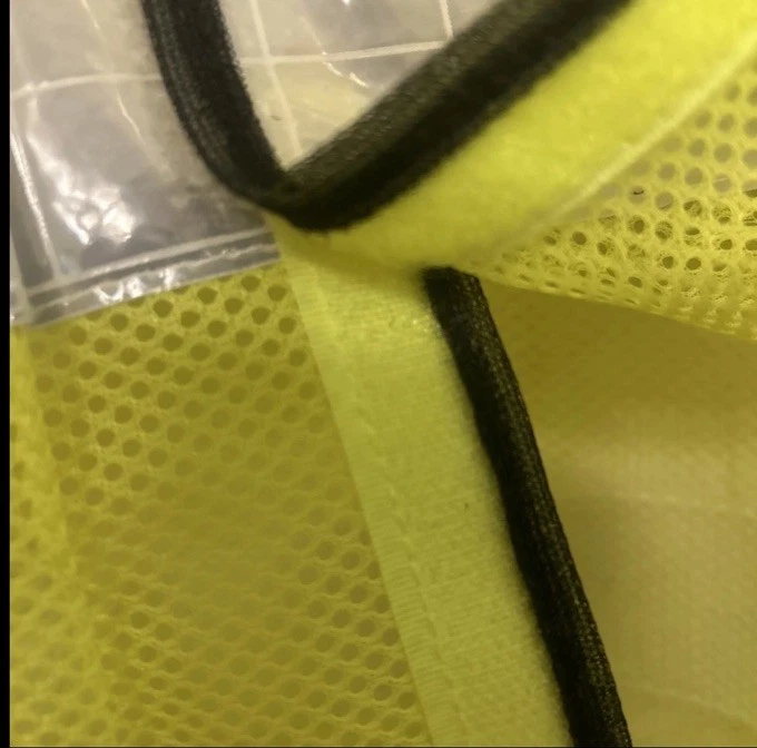 Safety Vest Lot Of 2 High Vis Yellow Reflective HighRGY No Pocket Mesh OSFA - product detail image 5