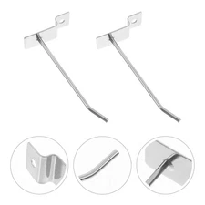 20 Pcs Grid Wall Hangers Panel Wall Wire Hooks Slatwall Hooks Hair Rack