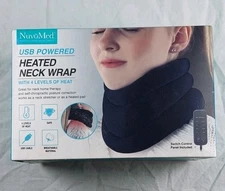 NUVOMED USB POWERED HEATED NECK WRAP  WITH 4 LEVELS OF HEAT NIB (E1) 