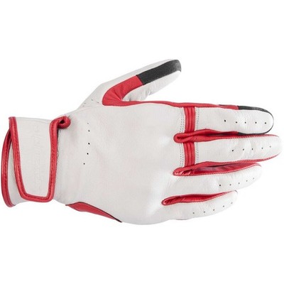 Alpinestars Motorradhandschuhe Leder Dyno - Rubinrot/Ecru 35096248005