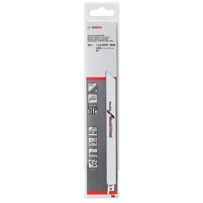 Bosch Säbelsägeblatt S 1122 HF Flexible for Wood and Metal 25 Stück