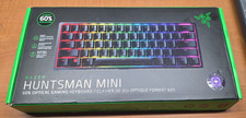 RAZER HUNTSMAN MINI 60 OPTICAL GAMING KEYBOARD   BLACK   NEW OPEN BOX