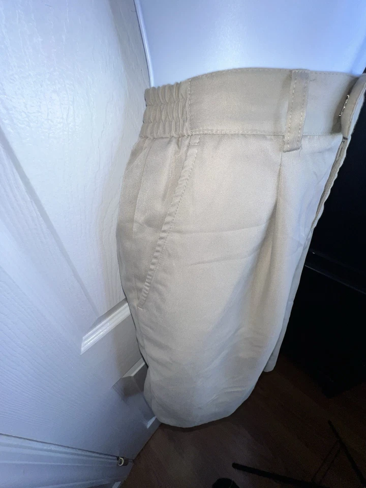 Женские плиссированные шорты из микрофибры хаки Callaway Golf By Nordstrom размер 8 США M - Изображение 2 из 4