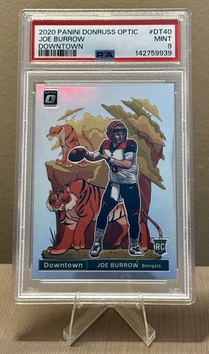 Joe Burrow #DT-40 2020 Panini Donruss Optic Downtown card