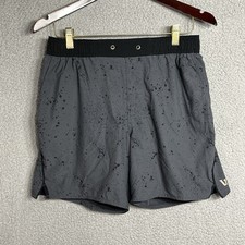Vuori Trail 6 Shorts Lined Performance Gym Run Stretch Yoga Black V341 Size S