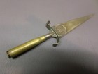 VINTAGE MILITARY TRENCH ART DAGGER STYLE KNIFE - W/ 1922  TOKEN SET — photo 5