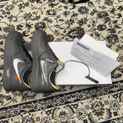 Nike x Off-White Air Force 1 Low Grau Low Top Limited Edition EU 45 US 11