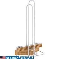 Hanger Stacker Organizer Wood Velvet Wire Hangers Space Saving Storage Solution