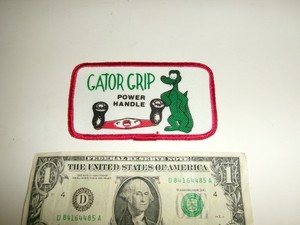 Vintage Gator Grip Reel Power Handle Embroidered Patch- Used (?)