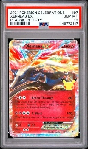 Xerneas EX *PSA 10* Holo *Celebrations* #97 *Pokemon