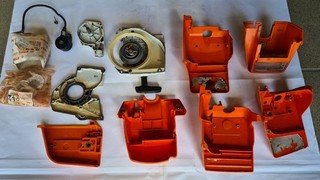 STIHL 045 034 036 042 048 032 020 E14 ABDECKUNG Zylinderhaube Starter Zündmodul
