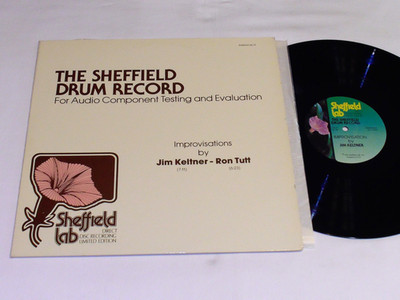 THE SHEFFIELD DRUM RECORD For Audio Component Testing LP 1981 Jim Keltner Tutt