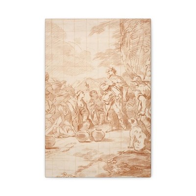 Castillo, José del - David and Abigail C - Canvas Wall Art