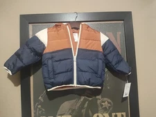 Jumping Beans Boys Heavy Weight Puffer Jacket Size 18m New