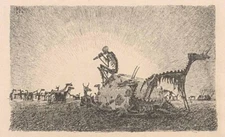 The Shepherd – Macabre Pastoral by Franz Sedlacek, 1916  Art Print to Frame