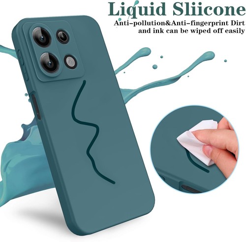 Coque pour Xiaomi Redmi Note 13 pro 5G, Etui Souple Flexible en Premium VERT - Photo 2 sur 3
