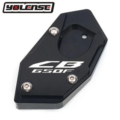 For HONDA CB CBR 650F CNC Kickstand Foot Side Stand Extension Pad Support Plate - Picture 1 of 20