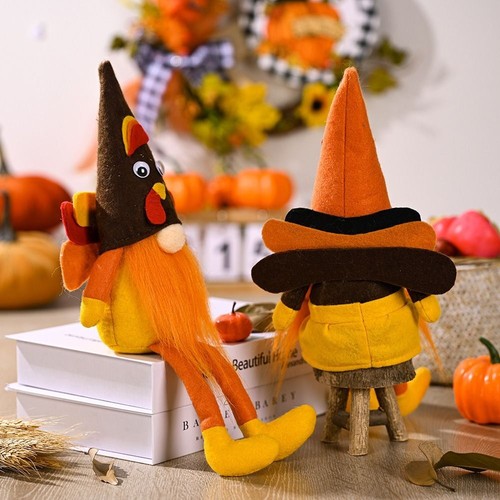Creative Leg Hanging Turkey Doll Funny Thanksgiving Turkey Statue Toy