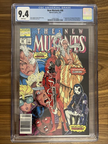 The New Mutants #98 1991 Newsstand CGC 9.4 White Pages
