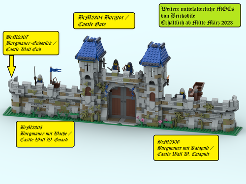 MOC Modulare Ritterburg aus LEGO® Teilen Castle/Mittelalter Passt zu 10305 21325 - Bild 48 von 131