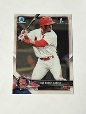 2018 1st Bowman Chrome Prospects Jose Adolis Garcia BCP121 Texas Rangers