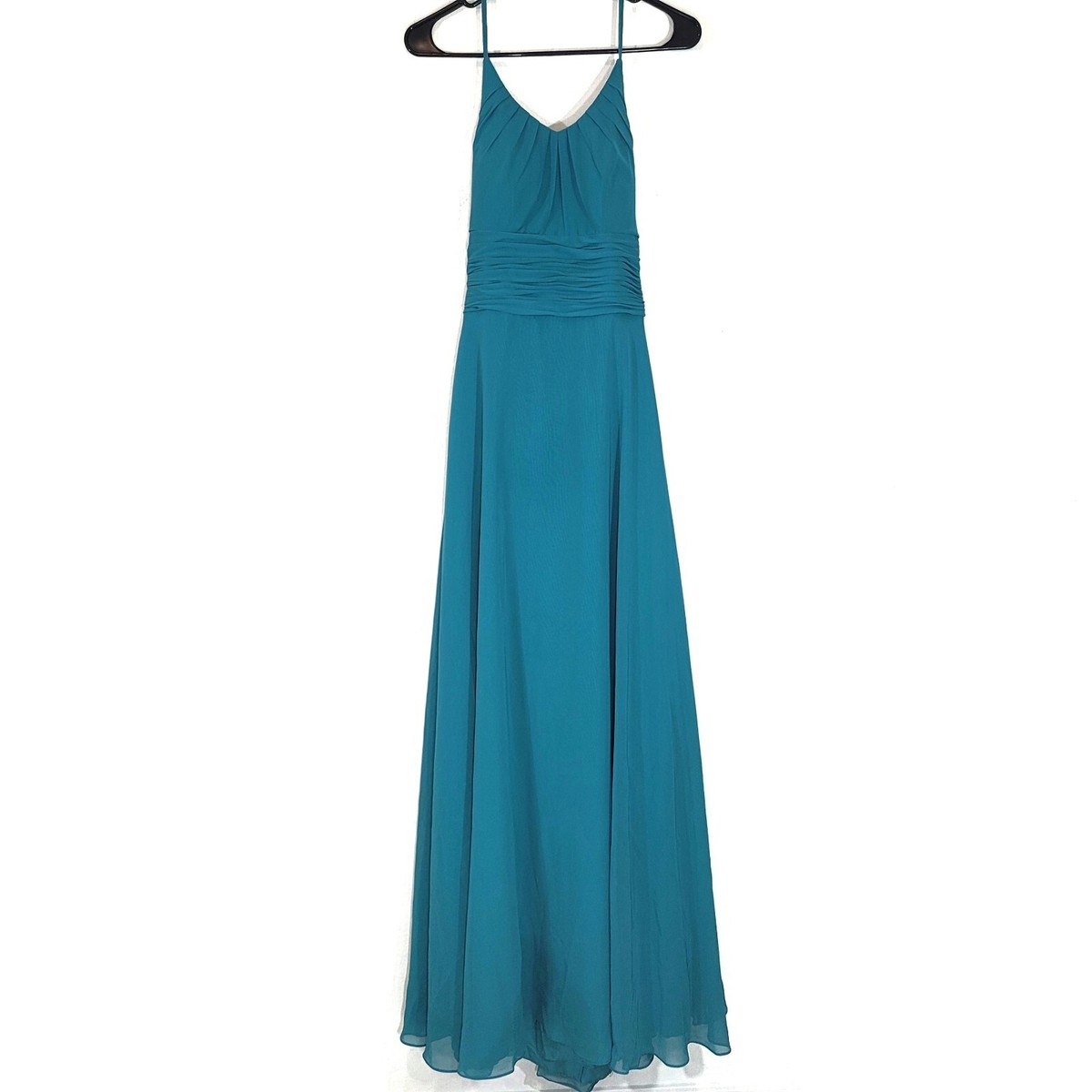 NWT Azazie Faith Jade Bridesmaid Formal Maxi Dress Size A2 | eBay
