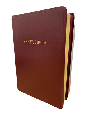  Biblia Letra Súper Gigante,REINA VALERA 1960 Borgoña Imitación Piel 16 PUNTOS 