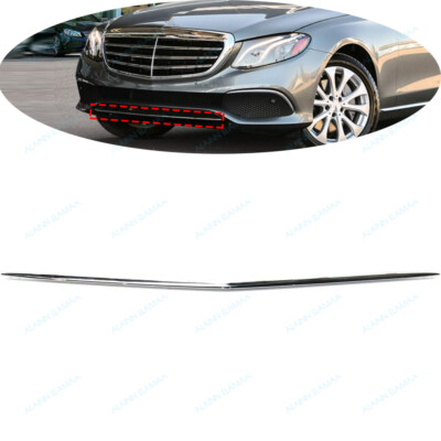  Front Bumper Molding Trim For 16-20 Mercedes Benz E Class E300 E400 Non Sport