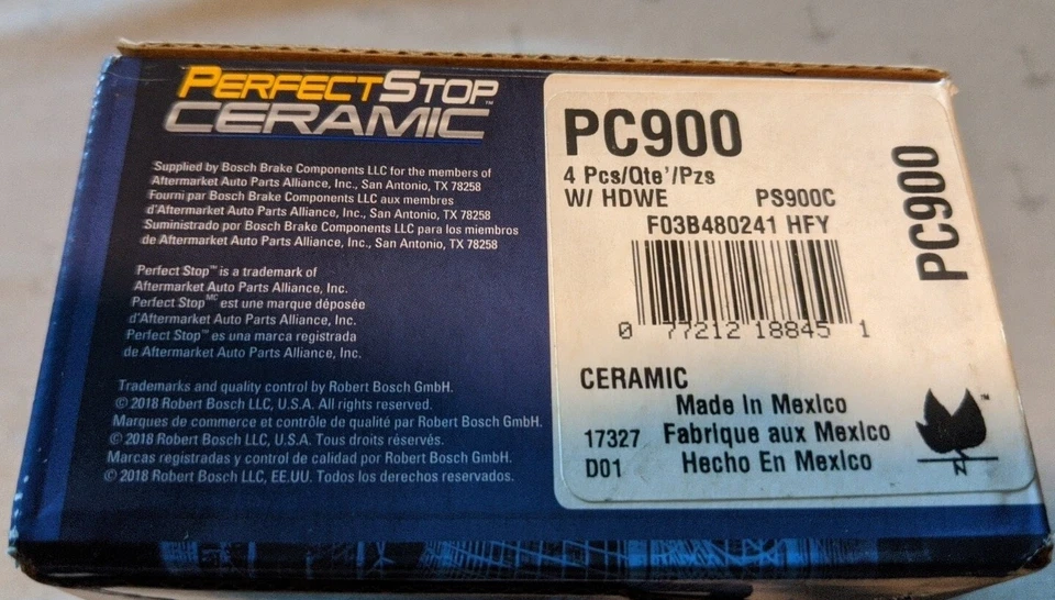 Задние керамические тормозные колодки для 2002 2003 2004 2005 2006 Nissan Sentra Infiniti I35 - Изображение 2 из 3