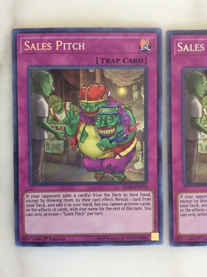2X YUGIOH Trap Cards SALES PITCH 1ST EDITION SECRET RARE IGAS-EN076 (T108) | eBay 2X YUGIOH Trap Cards SALES PITCH 1ST EDITION SECRET RARE IGAS-EN076 (T108) | eBay