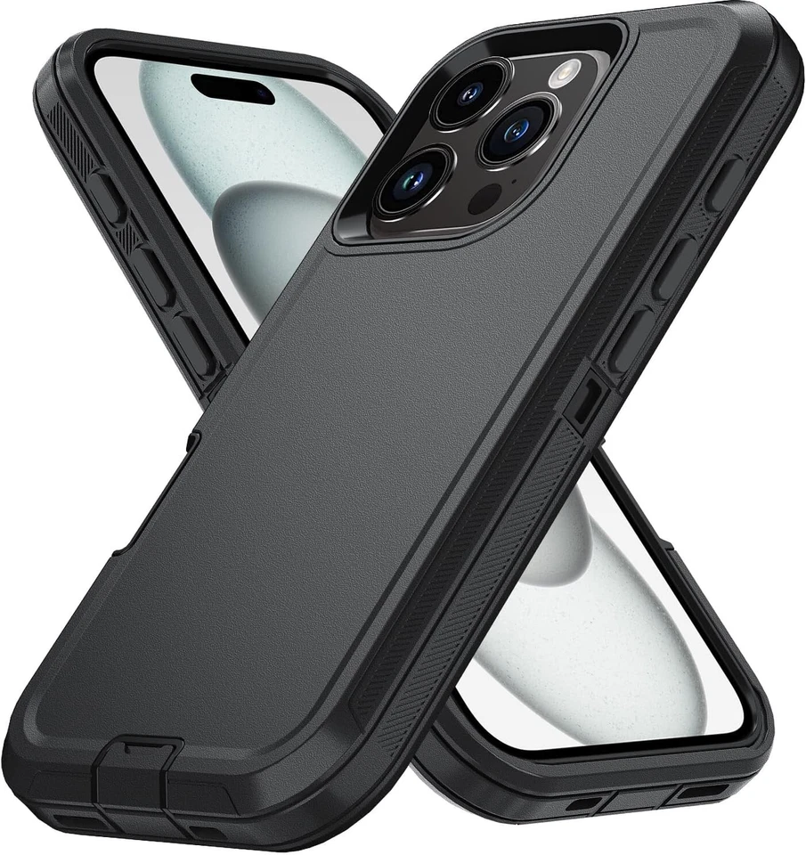 For iPhone Air 17 16E 16 15 14 Plus 13 Pro Max Heavy Duty Belt Clip Holster Case - Image 3 of 4