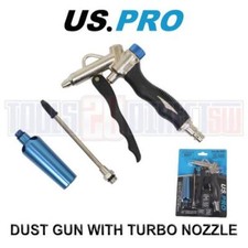 US PRO Tools Dust Gun With Turbo Nozzle - Flow Control And Twin Air Inlets 8795