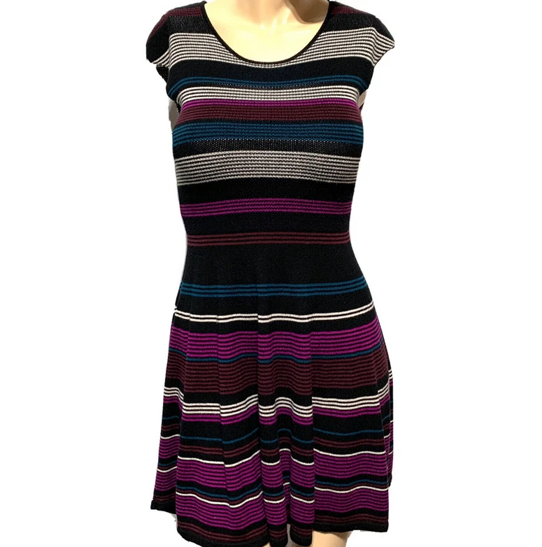 Vestido Suéter Ella Moss Niña Melanie Intarsia Rayón Multicolor Talla 12 Foto 3 de 3