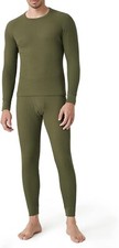 LAPASA Mens Waffle Thermal Underwear Set Top and Bottom Skin-friendly (MED) 2308