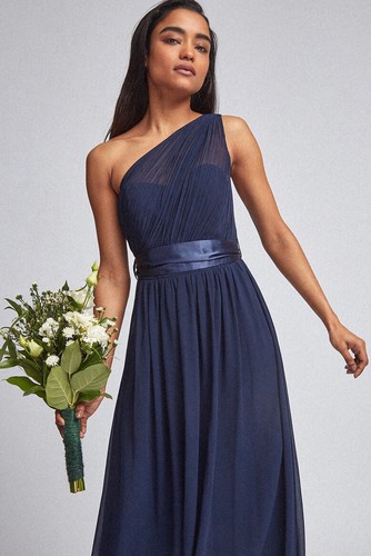 Dorothy Perkins - Petite Navy 'Sadie' Bridesmaid/Evening Dress - Size 12 -  BNWT | eBay