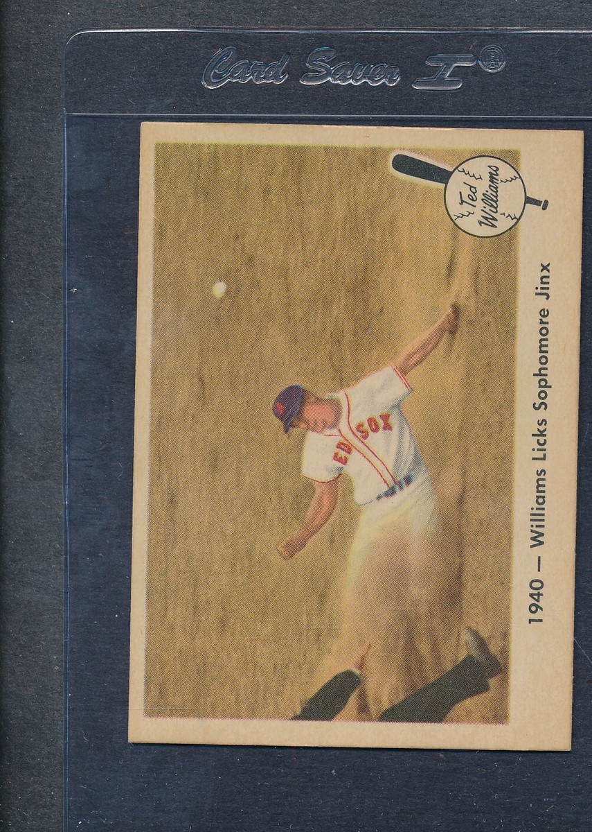1959 Fleer Ted Williams #015 1940 - Williams Licks Sophomore