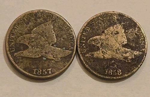1857 & 1858 Flying Eagle Cents 1c (Both 1857 & 1858) | eBay