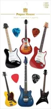 Crafts 3D Layered Stickers PH Electric Guitars Picks Various Shapes Sizes Colors