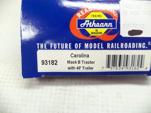 RTR Athearn HO=1/87 93182,Mack B Tractor SEMI Trailer set, Carolina TRUCK LINES - Picture 5 of 6