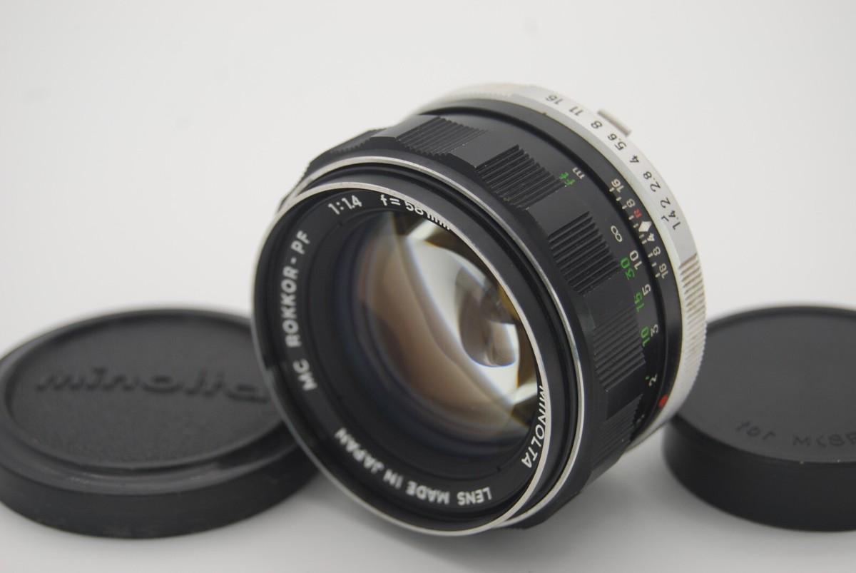 美品 ミノルタ MC ROKKOR-PF 1:1.4 f 58mm レンズ Minolta Rokkor PF 58mm Focal f/1.4 Camera Lenses for sale | eBay