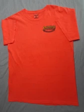 ST MARTEN Dutch Caribbean Paradise Found Neon Orange Tshirt 2016 Men's L *READ*