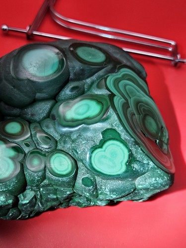 2+ Pfund natürlicher polierter Malachit Mineral FreeForm Probe Reiki Stein Heilung - Bild 6 von 24