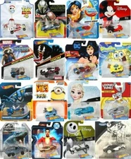 Hot Wheels Character Cars Disney Marvel Star Wars DC & More only $3.99 or less