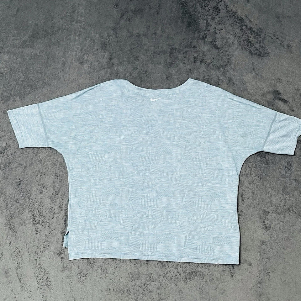 Camisa Nike Dri-Fit Mujer Talla M Azul Medallista Correr Top Manga Corta Atlética Foto 3 de 4