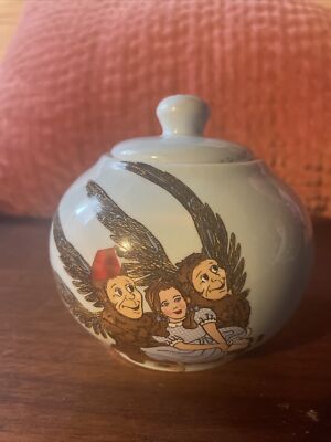 WIZARD OF OZ Covered Sugar Bowl - 12oz Monkeys   Paul CARDEW Design
